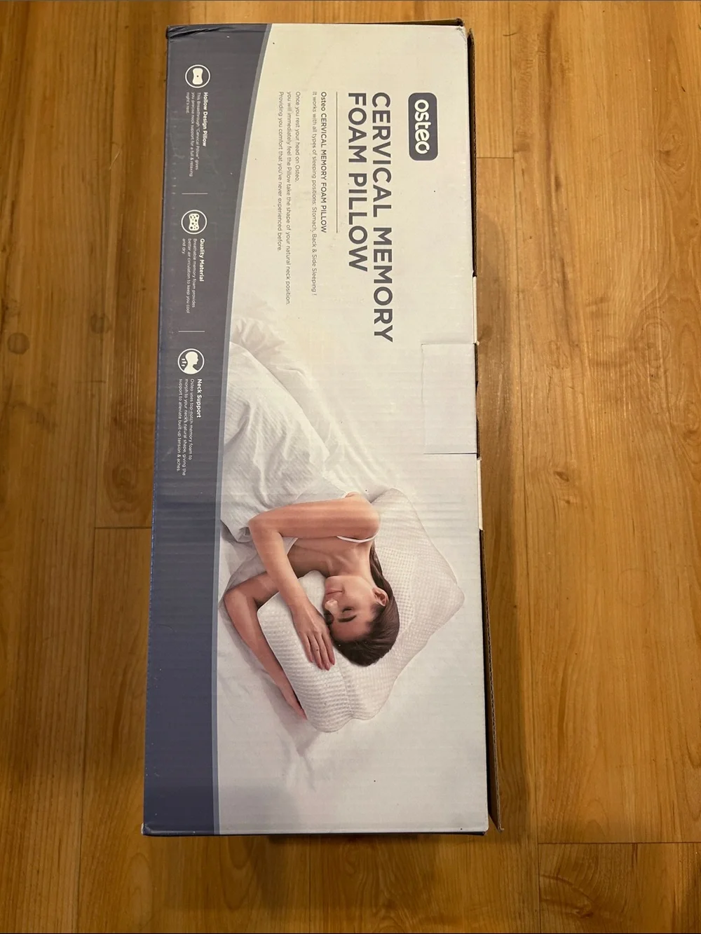 Contour Memory Foam Pillow - White Neck Support
